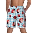 thumbnail image 4 of Goofa Flowers and Lady Bugs Printed Men's Swim Trunks Board Shorts Quick Dry Mens Swimming Trunks with Compression Liner,Breathable Fit Hawaii Beach Shorts-3X-Large, 4 of 9