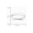 thumbnail image 2 of Ceramic White 4mm Faceted Polished Band Ring - Size 8.5, 2 of 2