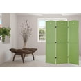 thumbnail image 2 of Legacy Decor Solid Wood Childrens 3 Panel Room Divider, 71" Tall, Green Color, Freestanding, 2 of 5