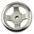 thumbnail image 2 of 3/4/5/6/8/10/12 Inch Handwheel 3-Spoke Machinery Hand Wheels Chrome Plated Steel, 2 of 8