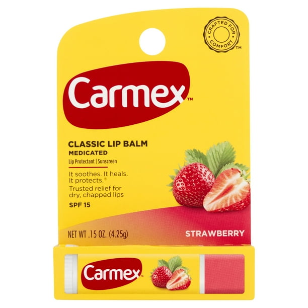Carmex Click Stick Lip Balm, Strawberry