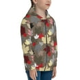 thumbnail image 5 of Kdxio Maple colorful Pattern Kids Boys Girls Zip Up Hoodie 3D Printed Hooded Sweatshirt Hoody Coat with Pocket 7-12 Y-Small, 5 of 6