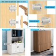 thumbnail image 4 of 6 PCS Cierre Magnético Cierre Magnético de Plástico Cierre Suave Cierre Magnético para Puerta Gabinete Cajón Armario Corredera Dormitorio Cocina Baño - Blanco,, 4 of 5