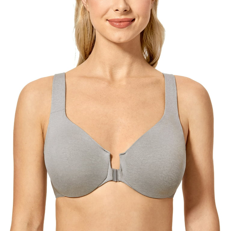 Delimira Women's New Seamless Full Coverage Non Padded Front