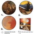 thumbnail image 3 of Designart "Rural Barns in Dot Art I" Countryside Canvas Wall Art, 3 of 5