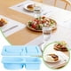 thumbnail image 2 of Recipientes reutilizables de silicona con tapa para almacenar alimentos, para la cocina y la mesa del comedor. Recipientes para aperitivos con compartimentos herméticos, versátiles y duraderos., 2 of 8