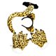 thumbnail image 4 of Conjunto de cola de animal, disfraz, disfraz, decoración, fiestas temáticas de animales, regalo, cosplay para Leopardo amarillo 4 piezas, 4 of 7