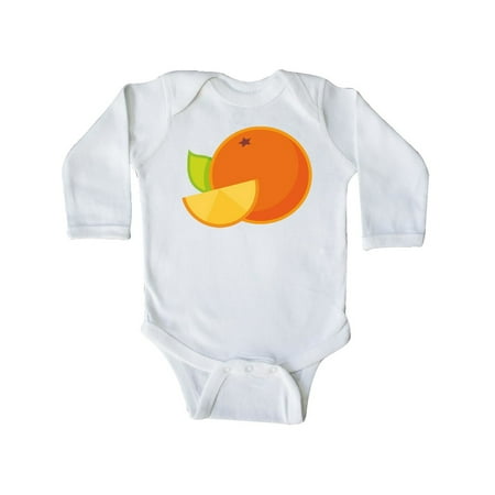 

Inktastic Orange Fruit Gift Baby Boy or Baby Girl Long Sleeve Bodysuit