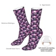 thumbnail image 4 of Cauagu Skull Flower Pattern Fun Novelty Crew Socks,Casual Athletic Socks Neutral Socks Cozy Crew Socks Christmas Gift, 4 of 7
