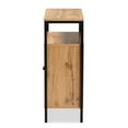 thumbnail image 6 of Pemberly Row Wood and Metal 2-Door Shoe Cabinet in Oak Brown and Black, 6 of 11