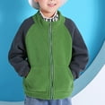 thumbnail image 2 of Youmylove Kids Boys Girls Colorblock Full Zip Polar Jacket Toddler Coat Cute Dailywear, 2 of 4