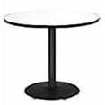 thumbnail image 3 of KFI Table Piédestal Ronde 30 Pouces avec Dessus en Lin Frais Base Noire Ronde, 3 of 3