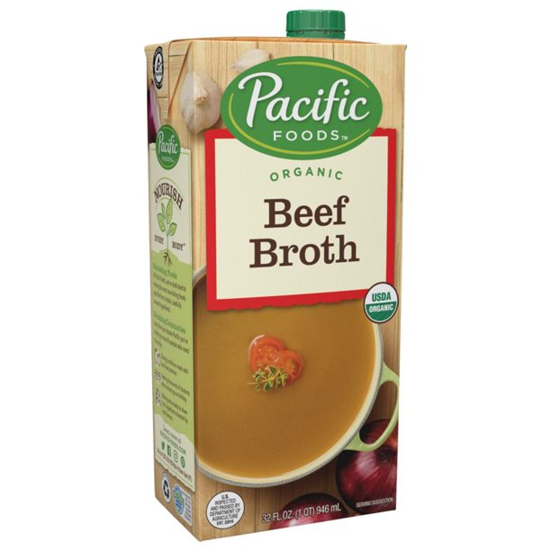 Pacific Foods Organic Beef Broth, 32 fl oz Keto Friendly - Walmart.com ...