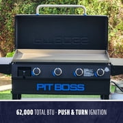 Pit Boss 4-Burner Deluxe Propane Griddle with Lid + Shelves