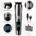 thumbnail image 4 of Recortadora de barba para hombres, recortadora de pelo, afeitadora de corte Facial para bigote, cuerpo, nariz, oreja, recargable por USB, 4 of 5