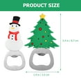 thumbnail image 6 of Gymnture christmas 2 Christmas Bottle Openers Xmas Tree Snowman Wine Beer Party Favors for Home Bar, 6 of 11