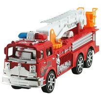 HEVIRGO Simulation Ladder Truck Firetruck Toy Educational Vehicle Model for Kids Boys