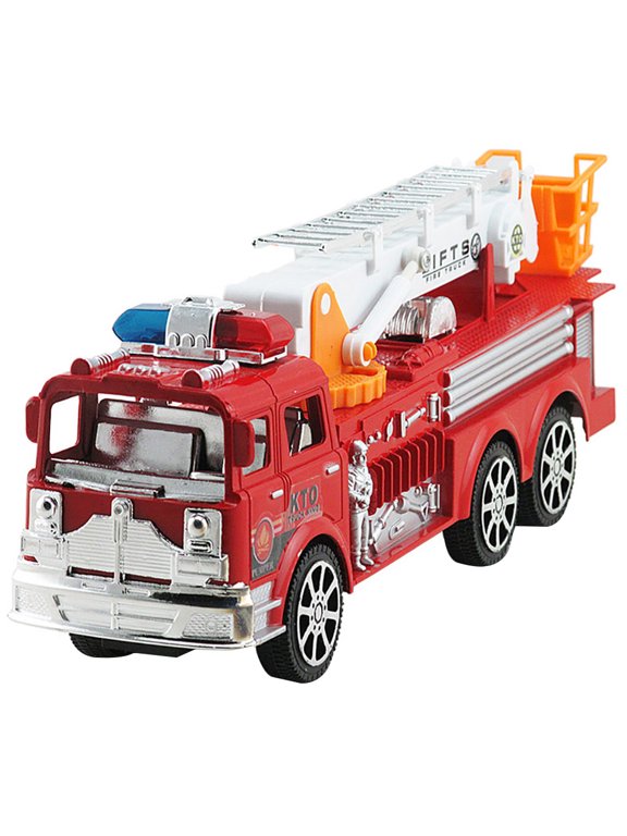 Simulation Ladder Truck Firetruck Toy Educational Vehicle Model for Kids Boys