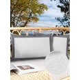 thumbnail image 3 of Outdoor Waterproof Throw Pillow Covers Set of 2 White Key Design Decorative Pillowcases Lumbar Outdoor Pillows Cushion Case 20x12 Inch Geometric Back Print Patio Pillows for Couch Sofa Bed Garden, 3 of 9