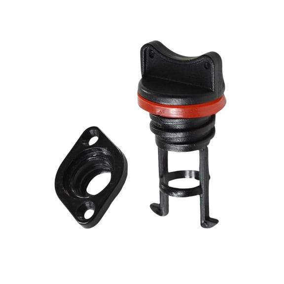 MARINE CITY Black Nylon Drain Plug 3/4 Inches Durable Water Resistant for Boats Kayaks  & Canoes Pack of 1