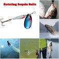 thumbnail image 3 of Cebos de pesca de lentejuelas giratorias de metal Spinning Lure Fishing Swimbait (Azul) Ehuebsd Para estrenar, 3 of 9