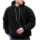 thumbnail image 2 of Sudadera con capucha, suéter de cuello alto, elástico, de color sólido, para hombre, suéter de cuello alto, abrigo de poliéster., 2 of 5