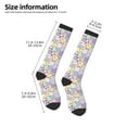 thumbnail image 2 of Rocae different patchwork for Novelty Casual compression Socks For Women Men Contrast Color Stockings, 2 of 6