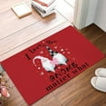 thumbnail image 3 of Tapis d'Hiver pour Entrée Saint-Valentin Tapis de Porte Intérieur & Extérieur Profil Bas Résistant à la Saleté et Lavable Absorbe l'Eau Antidérapant Tapis de Porte d'Entrée Lettres et Gnomes 40 X 60Cm, 3 of 9