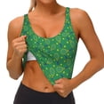thumbnail image 3 of Balery Tennis Rockets And Balls Sujetadores deportivos con espalda cruzada para mujer, acolchados, sin costuras, de alto impacto, ideales para yoga, gimnasio, entrenamiento y fitness.-Medium, 3 of 8