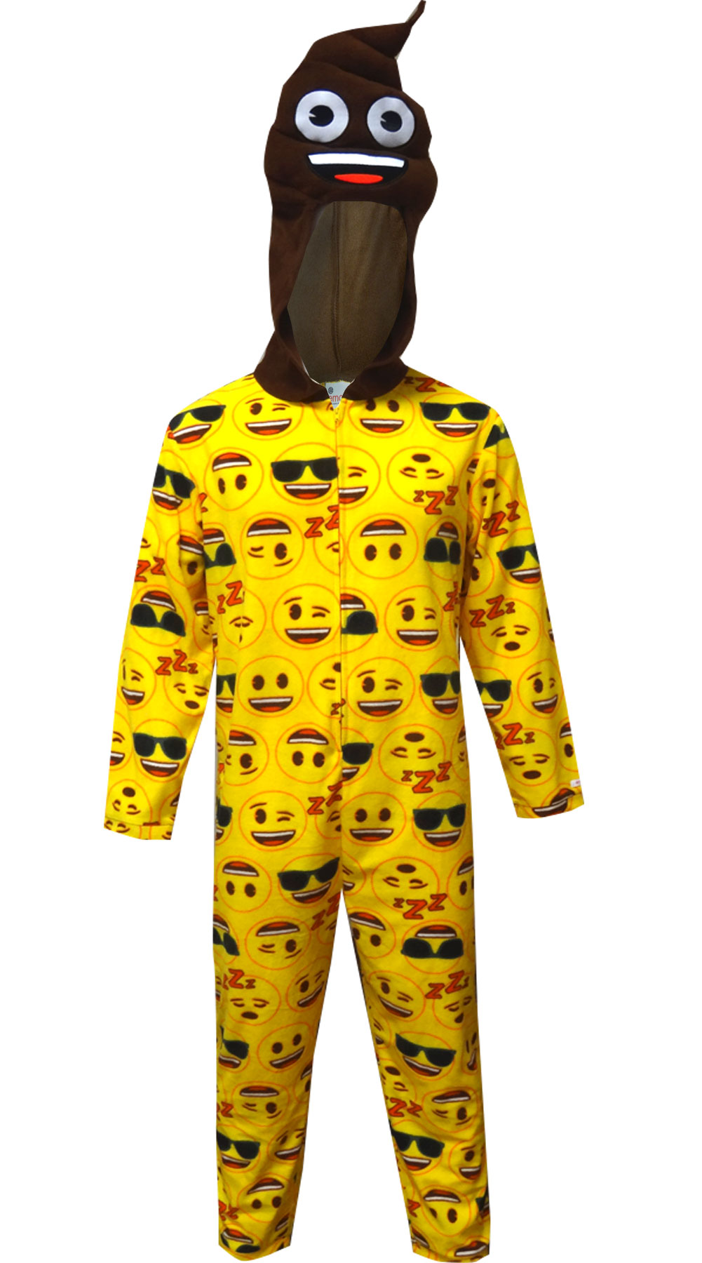 Emoji Poop Hooded One Piece Pajama