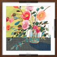 thumbnail image 5 of Art.com Quirky Bouquet II Art Print by Victoria Borges, Brown Frame Wall Art, 21" x 21", 5 of 5