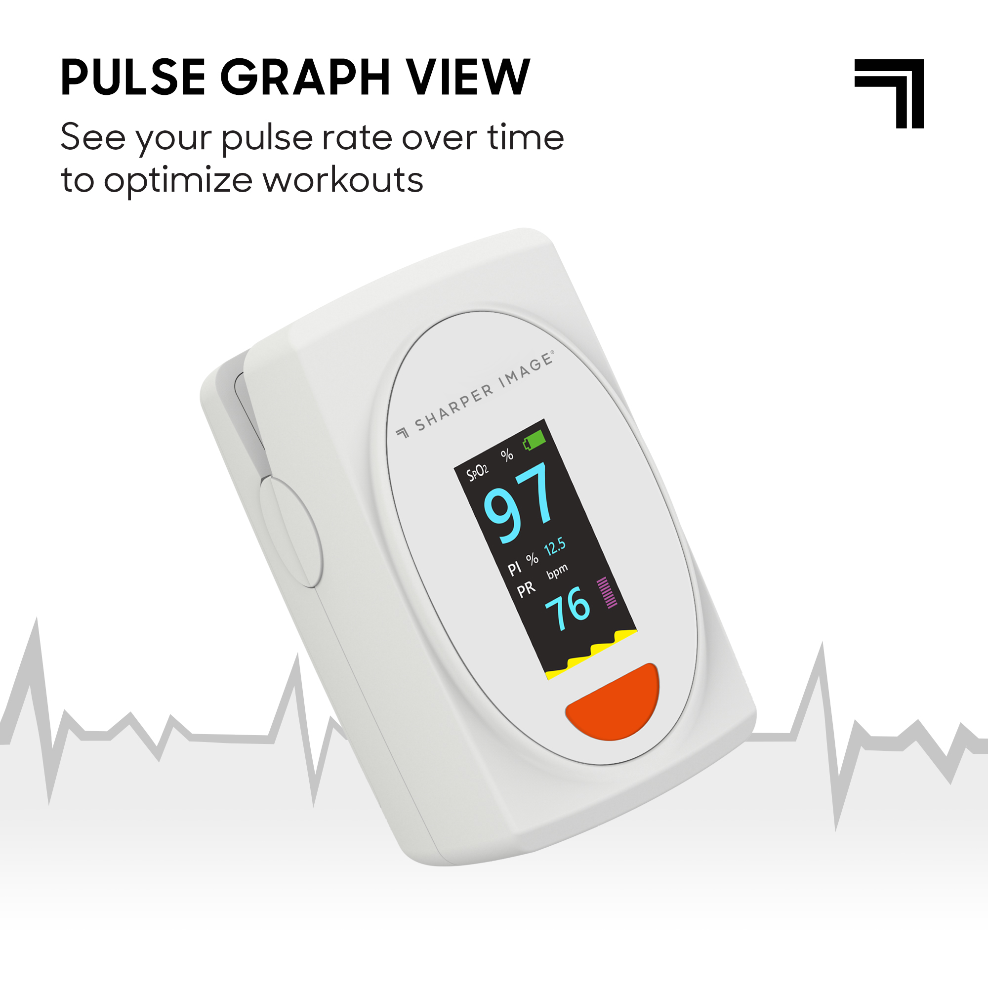 Sharper Image Finger Pulse Oximeter SpO2 Monitor photo 2