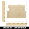 thumbnail image 2 of Wash Hands Text Wood Shape Unfinished Piece Cutout Craft DIY Projects - 4.70 Inch Size - 1/8 Inch Thick, 2 of 7