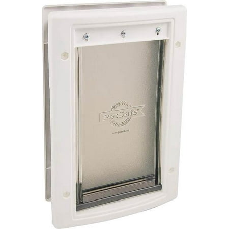 Freedom HPA11-10967 Pet Door, 8-1/4 in W X 12-3/4 in D X 1/16 - 1-3/4 in T, 1 - 40 lb Pet, Plastic