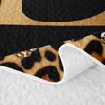 thumbnail image 5 of Erosebridal Cheetah Pattern Letter E Quilt King,Kids Leopard Printed King Coverlet Set For Bow Girls,3pcs, 5 of 7