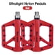 thumbnail image 2 of Pedal de bicicleta de nailon ultraligeros 2 rodamientos sellados pedales de bicicleta antideslizantes impermeables pedales de bicicleta anchos accesorios de ciclismo, 2 of 7