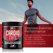 NDS Nutrition Cardio Cuts 4.0 Pre Workout Supplement-Advanced Weight Loss and Pre Cardio Formula with L-Carnitine, CLA, MCTs, L-Glutamine and Safflower Oil - Bombsicle (40 Servings)