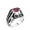 Red, variant on Men's Stainless Steel Dragon Claw Terrible Skull Head Ring with Gemstone Vintage Gothic Biker Punk Rock Silver Black Tone Size 8