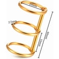 thumbnail image 2 of ABPETE 20 Pieces 3 Ring Metal Loose Leaf Binders Book Rings Snap Split Hinged with 20 mm Inner Diameter for DIY Travel Diary, Photo Album, Binding Spines, 2 of 14