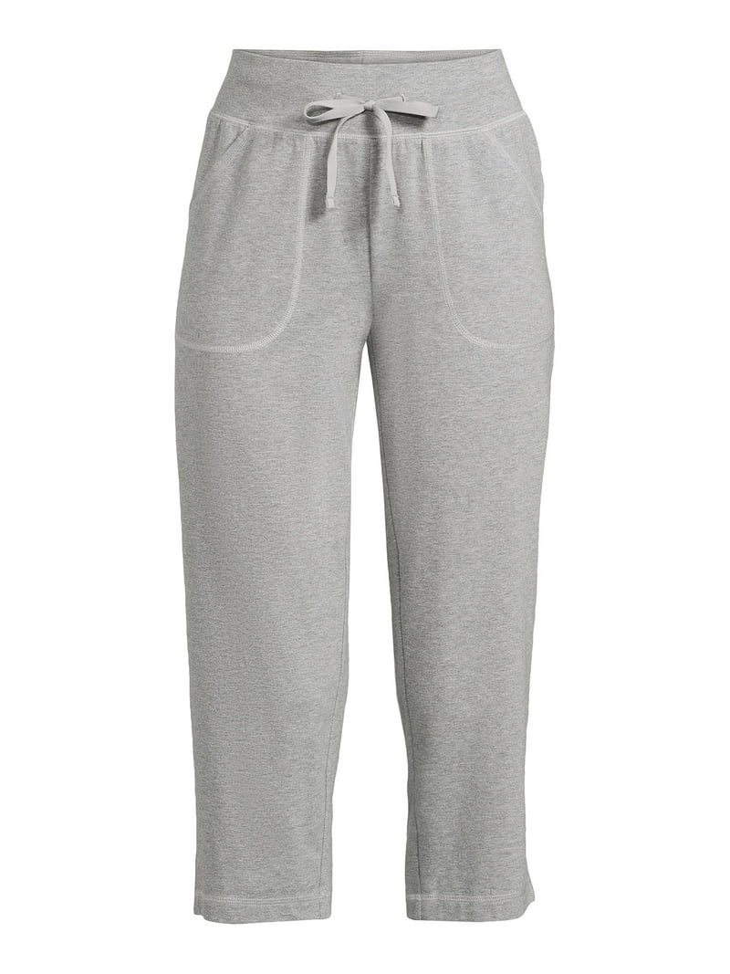 Athletic Works Women's Core Knit Capri Pants, Sizes XS-4X, Soft