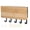 Bamboo, variant on Riousery Wall Mounted Key Holder Bamboo Modern Anti Slip Organizer Rack for Home Office Living Room Entryway Hallway Decor 7.2 Inches Key Hanger Natural