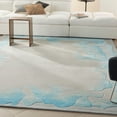 thumbnail image 5 of Nourison  Prismatic Contemporary Abstract Area Rug 2' x 3' - Sea Mist Blue - Rectangle, 5 of 5