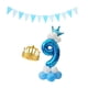 thumbnail image 1 of Columna de globos con números azules del 0 al 9 para decoración de fiestas 9, 1 of 8