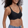 thumbnail image 3 of CucumberDay Women's Wireless Bras for Big Bust Full Coverage U-Back Soft Support T-Shirt Bra Wide Side Wings,(Black,3XL), 3 of 8