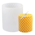 thumbnail image 1 of Molde para velas, molde cilíndrico de silicona, molde de resina para bricolaje (85x75 mm) Afortunado Sencillez, 1 of 5