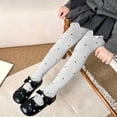 thumbnail image 4 of BRGZLK Girl's Polka Dots Tights Toddler Girl Cute High-Waist Yoga Leggings Pantyhose Stocking Kids Feeling Fitted Breathable Casual Long Pants White 1-2 Years, 4 of 6