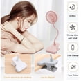 thumbnail image 4 of 2in1 USB Rechargeable 360 Rotation Clip Table Lamp Light Clamp Dual-purpose Fans, 4 of 14