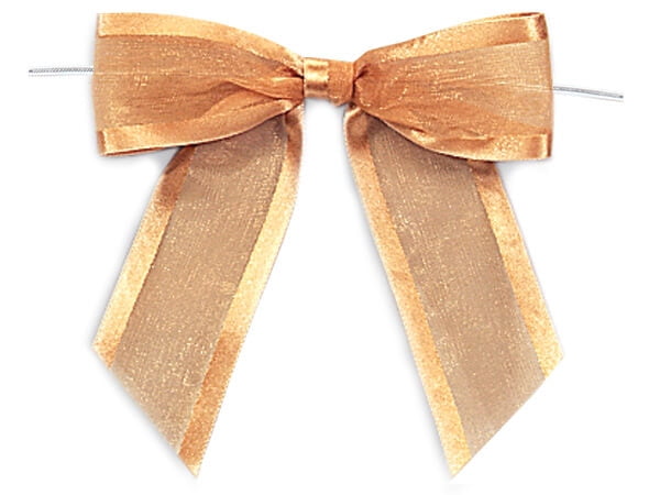 Sheer Gift Pull Bows - Red Organza With Satin Edge, 18 Loops (4 Packs, 12 Bows Per Pack) - WRAPS-PR81912 3 thumbnail image