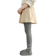 thumbnail image 3 of Bovxnpu Girls Leggings Kids Girls Knit Cotton Bow Tights Dance Leggings Bottoms, 3 of 8