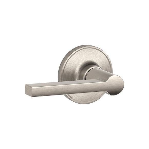 J-Series by SCHLAGE Solstice Hall and Closet Lever, Satin Nickel (J10SOL619)
